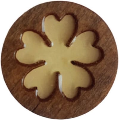 Houten Naaldenmagneet Bloem 30 mm