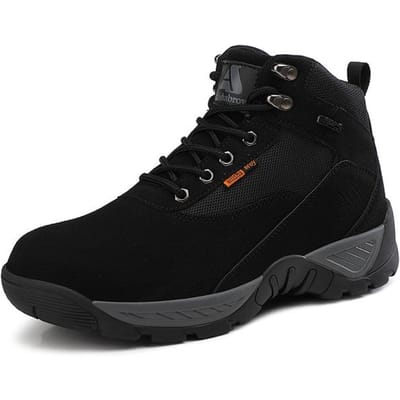 Lente Herfst Schoenen Heren Laarzen Mode Man Enkellaarsjes Heren Comfortabele Wandelschoenen Heren Schoeisel Antislip Veterschoenen Buitenschoenen 43 zwart