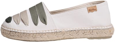 ROSE-CM | Platte espadrille voor dames met bandjes - KHAKI, 42 jaar