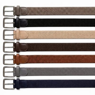 Safekeepers Elastische riem - 7 pak riemen - elastiek riem - dames heren riem - riem elastiek - Zwart,Blauw,Grijs,Bruin,Cognac, Beige en Taupe