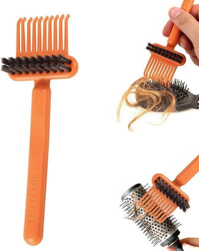Effectieve Haarborstel Reiniger met Haring, Schoonmaakborstel voor Haarborstels en Kammen, Onderhoud en Verzorging van Haaraccessoires