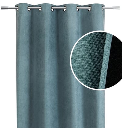 Home Style Alina Kant-en-Klaar Gordijn Mintgroen | 140x260 cm | Verduisterend & Thermisch | Met Ringen | 100% Polyester 420 g/m² | Per Stuk