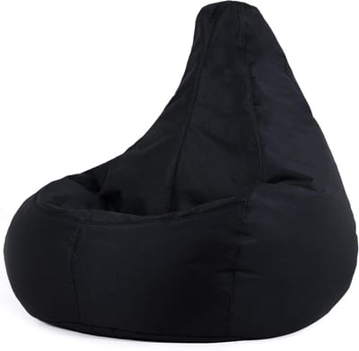 Gaming Zitzak - Waterafstotende Fauteuil voor Volwassenen - Zwart - Comfortabele Ligstoel Tuin en Binnen