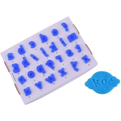 Stempel Sjablonen Voor Suikerpasta Kleine Letters Alfabet