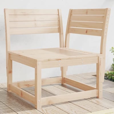 Tuinbank Hoek - Buitenbank Zit - Genieten Buiten - Modulair Ontwerp - 73x73x78 cm - Houtkleur