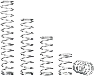 Qrity 10 Stuks Mini Roestvrijstalen Veren, Metalen Veren voor Vervanging en Reparatie, 0,7 x 6 x 35 mm Drukveren, Mechanische Compressieveer