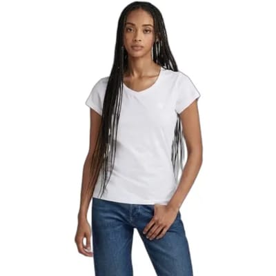 G-STAR Eyben slim v t 2.0 wmn Dames Top - white
