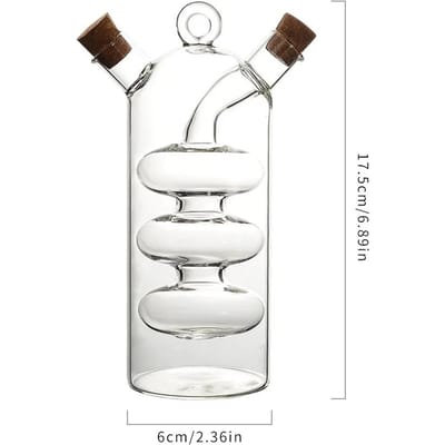 Creatieve Olie Fles Dubbel gebruik Glas Oliepot Wijnkan 2-in-1 Bar Huishoudelijke Artikelen