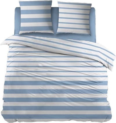Snoozing Mandy - Dekbedovertrek - Tweepersoons - 200x200/220 cm + 2 kussenslopen 65x65 cm - Blue