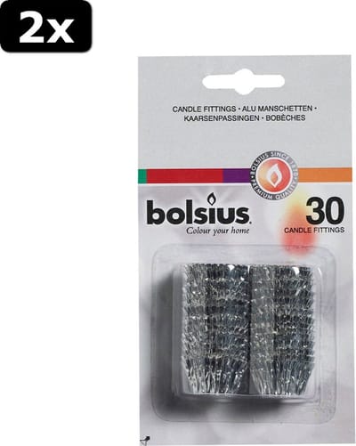 2x Bolsius Kaarsenpassingen 30 Stuks