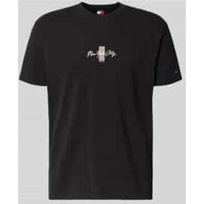 Regular fit T-shirt van puur katoen Model 'SIGN BLOCK'