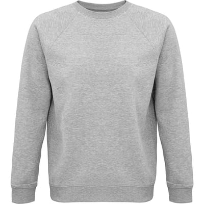SOLS Unisex Adult Space Organic Raglan Sweatshirt (Grijze Mergel)