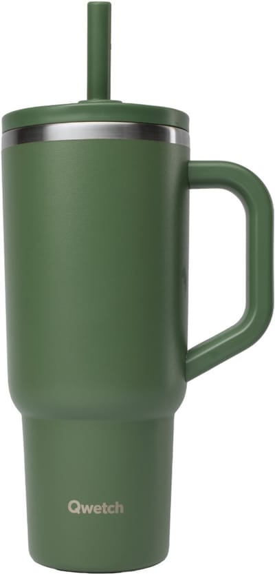 Qwetch Travel Cup Geïsoleerd dop lekvrij - Matt Kaki