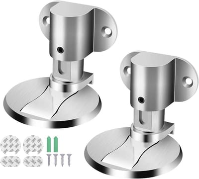 2 Stuks Magnetische Deurstopper voor Vloer en Muur - Zinc Alloy
