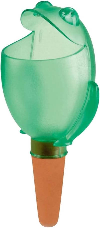Scheurich set van 4 gietballen bloemengieter waterdispenser *Froggy* groen - H15cm/140ml