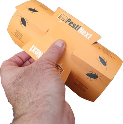 PestiNext - Kakkerlakkenval PRO XL - 10 Stuks - Inclusief feromoon lokstof - Lijmval voor kakkerlakker - Lijmval voor insecten - Insectenval - Kakkerlakken bestrijden - Kakkerlakken vangen - Professionele Kwaliteit