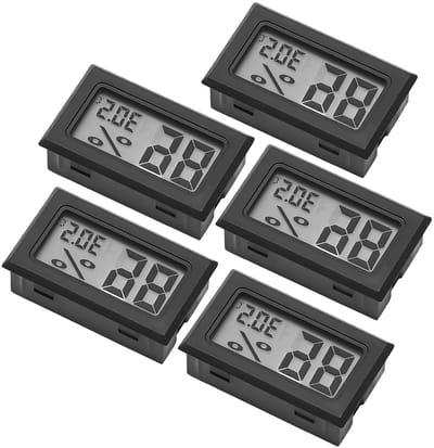 5x Digitale Mini Hygrometer & Thermometer Binnen - Nauwkeurige Temperatuur- en Vochtigheidsmeter