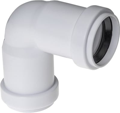 Sanivesk PPC bocht 90° - 40 mm - wit - mof x mof