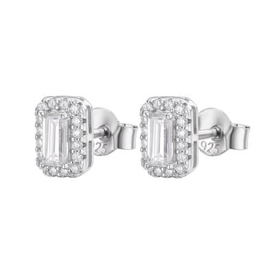 Juwelier Zwartevalk - Zilveren (gerhodineerd) oorstekers met zirkonia - 22.354