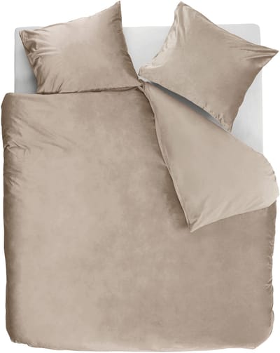 Ambiante Velvety dekbedovertrek - Tweepersoons - 200 x 200/220 cm - Zand