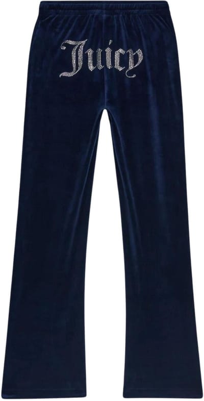 Trainingsbroek Juicy Couture Tina Velour Track Pant With Diamante Branding