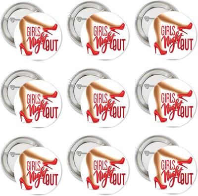 10 buttons Girl's Night Out - huwelijk - button - bruiloft - vrijgezellenfeest - vrijgezellen party