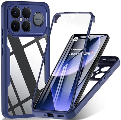 Hoesje geschikt voor Xiaomi Poco F8 Ultra - Techsuit ColorVerse 360 Case met Screenprotector - Blauw