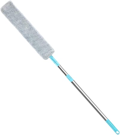 Stofborstel Telescopisch - Platte plumeau - Moeiteloos bereik - Verstelbare steel - 95-130 cm - Grijs