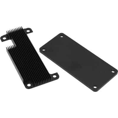 Boîtier de protection Boîtier Boîtier Accessoire de refroidissement rapide pour Raspberry Pi Zero 2W Couleur de coque noire Broche colorée