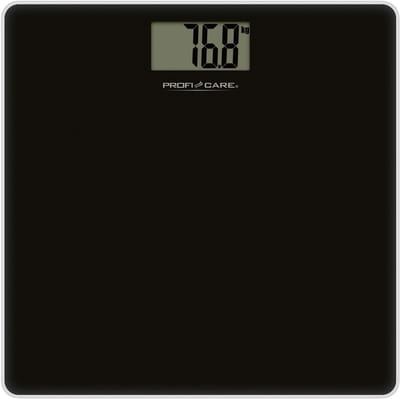 ProfiCare PW 3122 - Personenweegschaal - Glazen oppervlak - LCD Display - 5 tot 180 KG - Zwart