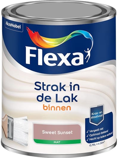 Flexa - Strak In De Lak Binnenlak Mat - Sweet Sunset - Mengverf - 750 Ml