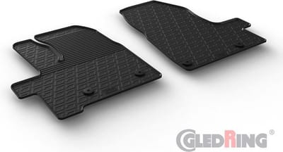 Gledring Rubbermatten passend voor Ford Tourneo Custom/Passenger 2018- (Automaat) (G profiel 2-delig + montageclips)