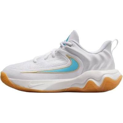 Nike Giannis Immortality 4 Wit Team Goud Kauwgom Geel Waterman Blauw (G 40 white