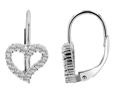 AKZENT Akzent dames oorbel "Lioba" aus 925 Sterlingzilver, gerhodineerd, duurzaam