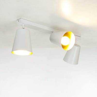 Licht-Erlebnisse - Prism - Opbouwspot - E27 - van - Metaal - in - wit goud