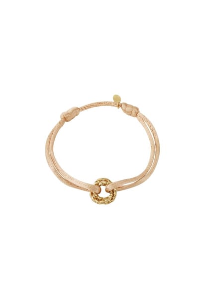 Armband met zonnige dagknoop - Lavendel