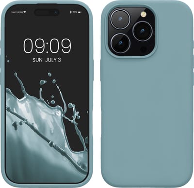 kwmobile telefoonhoesje geschikt voor Apple iPhone 16 Pro - Hoesje met siliconen coating - Smartphone case in antieksteen