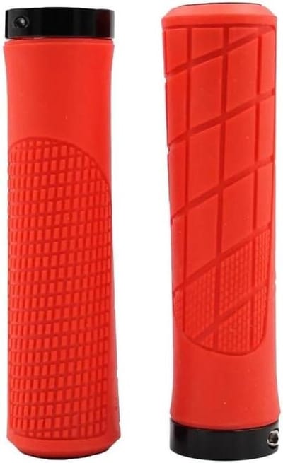 Fietsgrepen - Stuurgrepen MTB - Comfortabel Fietsen - Vergrendelingssysteem - 135 mm - Rood