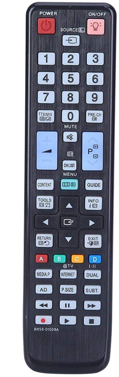 Dailygoody - Vervangende TV-afstandsbediening - Digitale TV Controller - Compact en Gebruiksvriendelijk - Zwart - 8 meter Bereik - Geschikt voor Smart