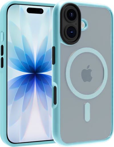 Hoesje - Geschikt voor Apple iPhone 17 - Magsafe Compatible - Sterk & Shockproof - Back Cover - Telefoon Hoes Shockproof - Shock Proof Case - Telefoonhoes - Lichtblauw