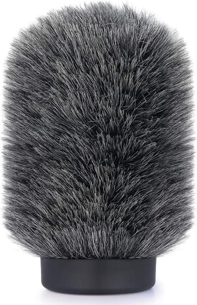 Deadcat Windscherm voor Shotgun Microfoons, Geschikt voor Rode NTG4 en Audio-Technica AT875R, Geluidsisolatie en Windbescherming tot 12 cm Lang