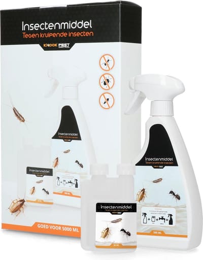 Knock Pest Control Insectenmiddel - 5 L - Tegen kruipende insecten - Bestrijding Binnenshuis - Insectenbestrijding - Ongediertebestrijding - Zilvervisjes - Mierenspray - Mierengif