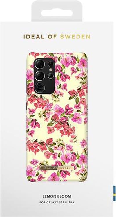 ideal of sweden fashion case geschikt voor samsung galaxy s21 ultra lemon bloom
