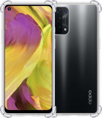 Hoesje Geschikt voor OPPO A54 5G - Sterk & Shockproof - Siliconen Case - Back Cover - Telefoon Hoes Shock Proof - Transparant
