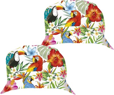 Guirca Verkleed hoedje voor Tropical Hawaii party - 2x - Summer/jungle print - volwassenen -Carnaval