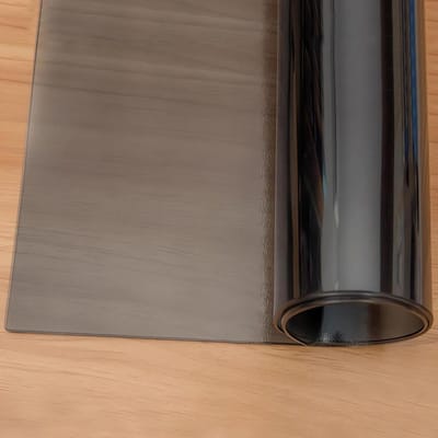 Tafelhoes Protector - Tafelkleed PVC - Tafel Beschermen - Afveegbaar Krasbestendig - 90x210cm - Transparant Zwart