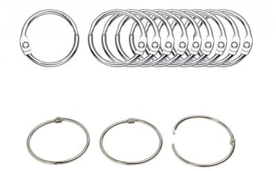 Gordijnringen om te openen, 15 mm gordijnringen, gordijnringen, ronde ringen, gordijnclips, zilver