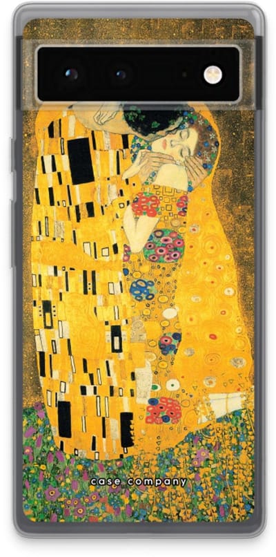 Case Company® - Hoesje geschikt voor Google Pixel 6 hoesje - Der Kuss - Soft Cover Telefoonhoesje - Bescherming aan alle Kanten en Schermrand