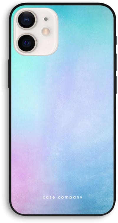Case Company® - Hoesje geschikt voor iPhone 12 hoesje - Mist pastel - Biologisch Afbreekbaar Telefoonhoesje - Bescherming alle Kanten en Schermrand