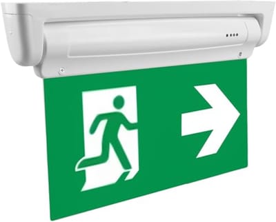 Hoge zichtbaarheid LED noodverlichting met accu - Noodstoplicht voor wandmontage